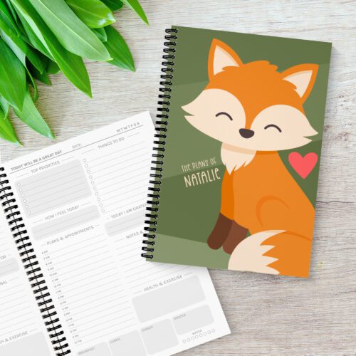 Autumn Fox Personalised Daily Planner