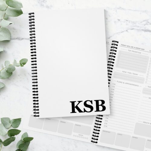 Monogram Serif Daily Planner