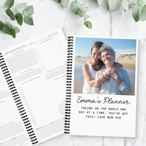 Typewriter Photo Upload Daily Planner