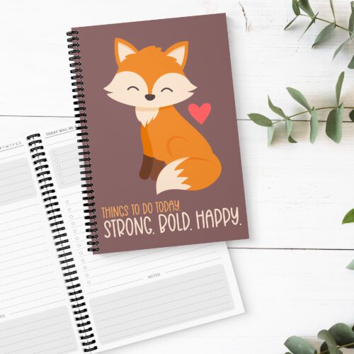 Autumn Fox To Do List Book