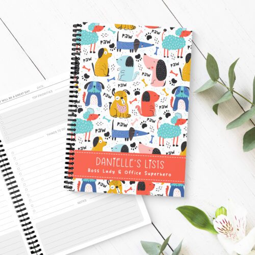 Pawsome Dogs Personalised To Do List Book