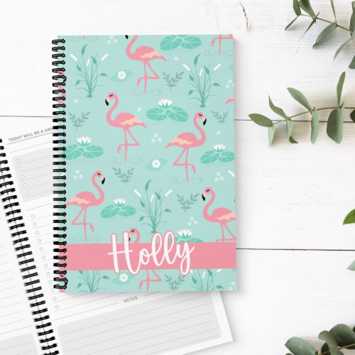 Fancy Flamingo Personalised To Do List Book