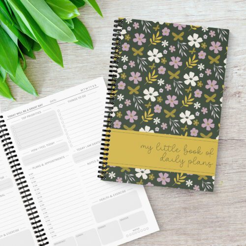 Vintage Floral Daily Planner