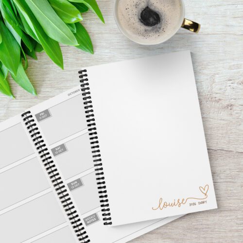 Dainty Heart 12 Month Diary