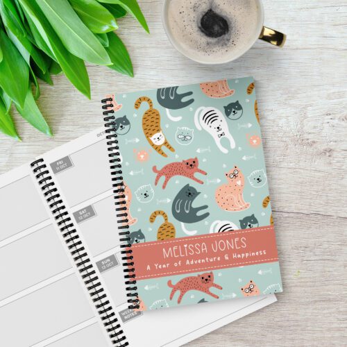 Kitty Cat Personalised 12 Month Diary