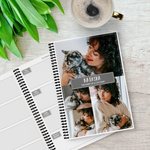 Modern Badge Photo Upload 12 Month Diary