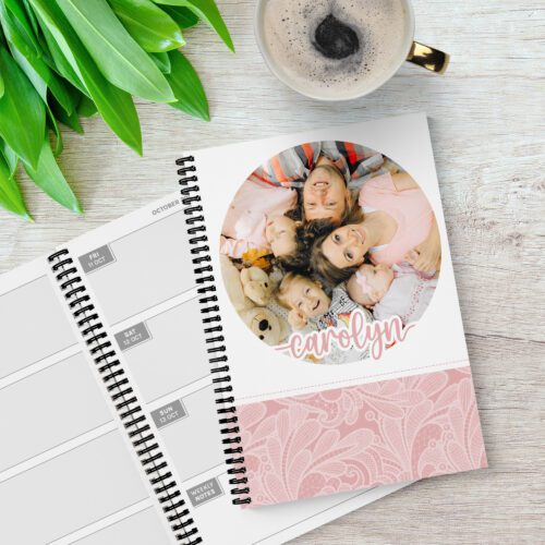 Sweet Round Photo Upload 12 Month Diary