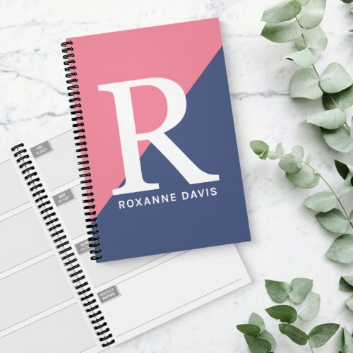 Split Colour Classy 12 Month Diary