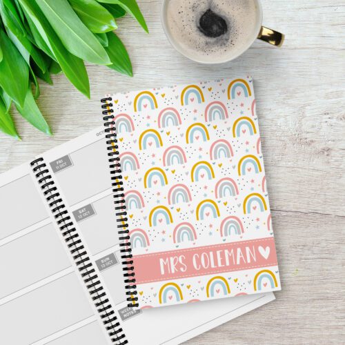 Rainbow Dreams Personalised 12 Month Diary