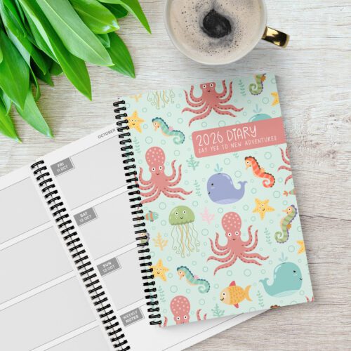Sea Creatures 12 Month Diary