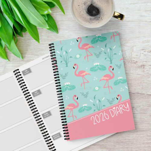 Fancy Flamingo 12 Month Diary